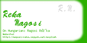 reka magosi business card